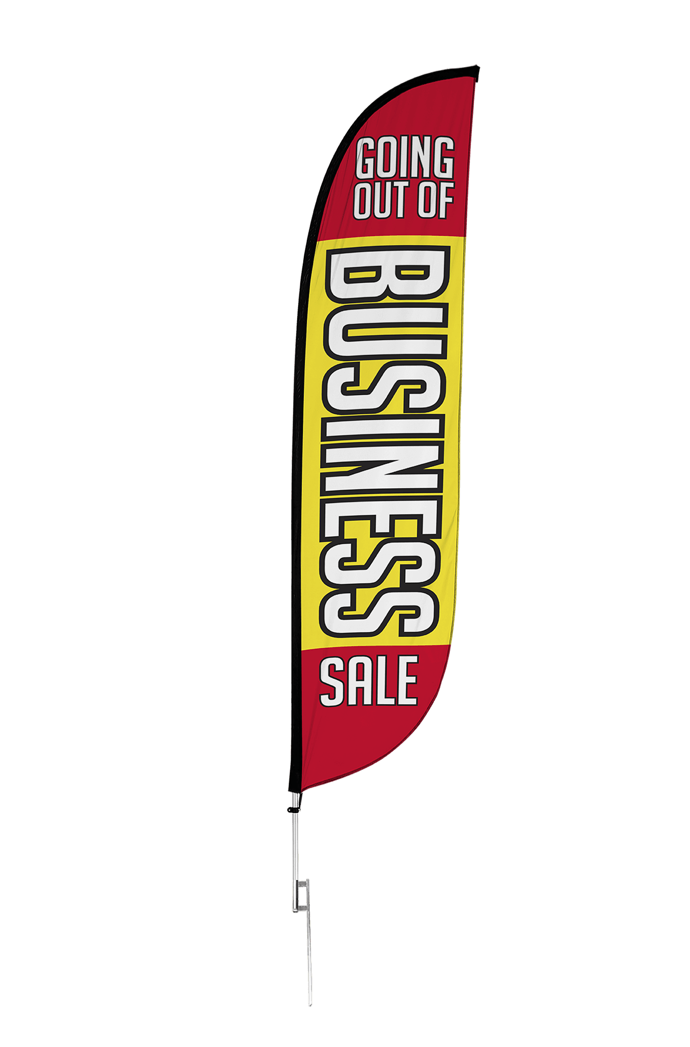 Going Out Of Business Sale Feather Flag 