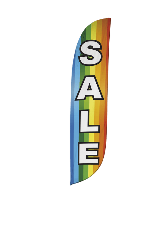 Sale Feather Flag Rainbow 