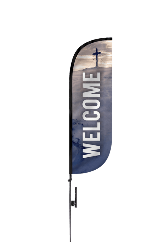 Welcome Church Feather Flag 