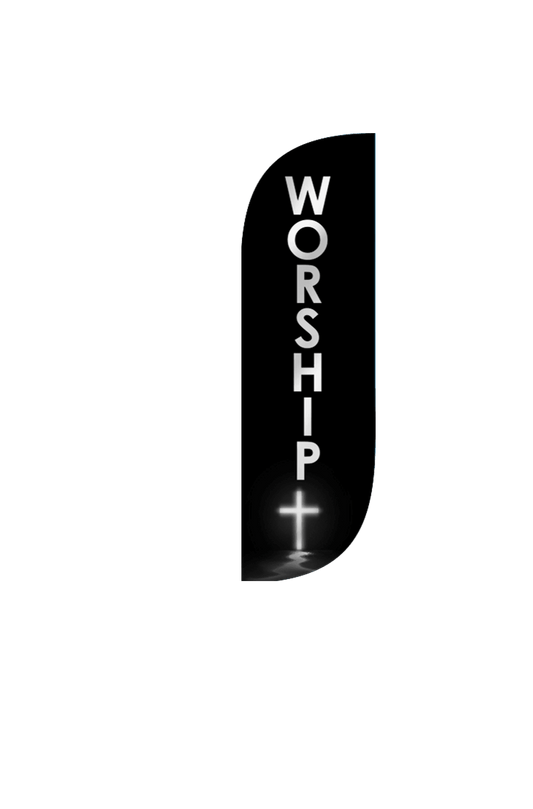 Worship Feather Flag 