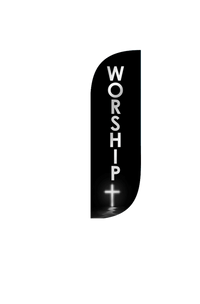 Worship Feather Flag 