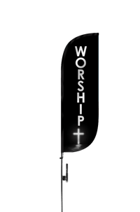 Worship Feather Flag 