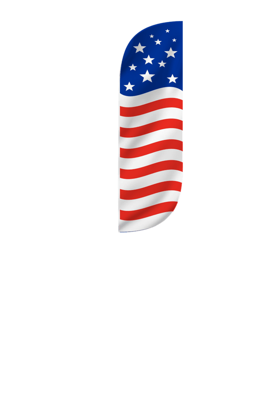 American Flag Feather Flag 