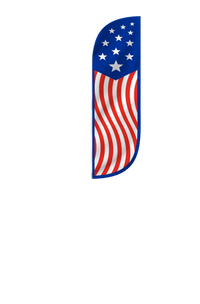 American Flag Feather Flag 