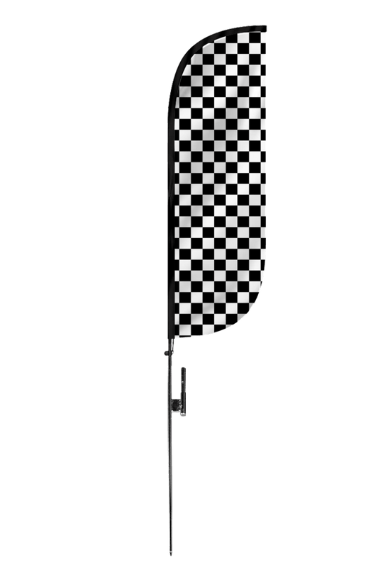 Checkered Color Feather Flag 