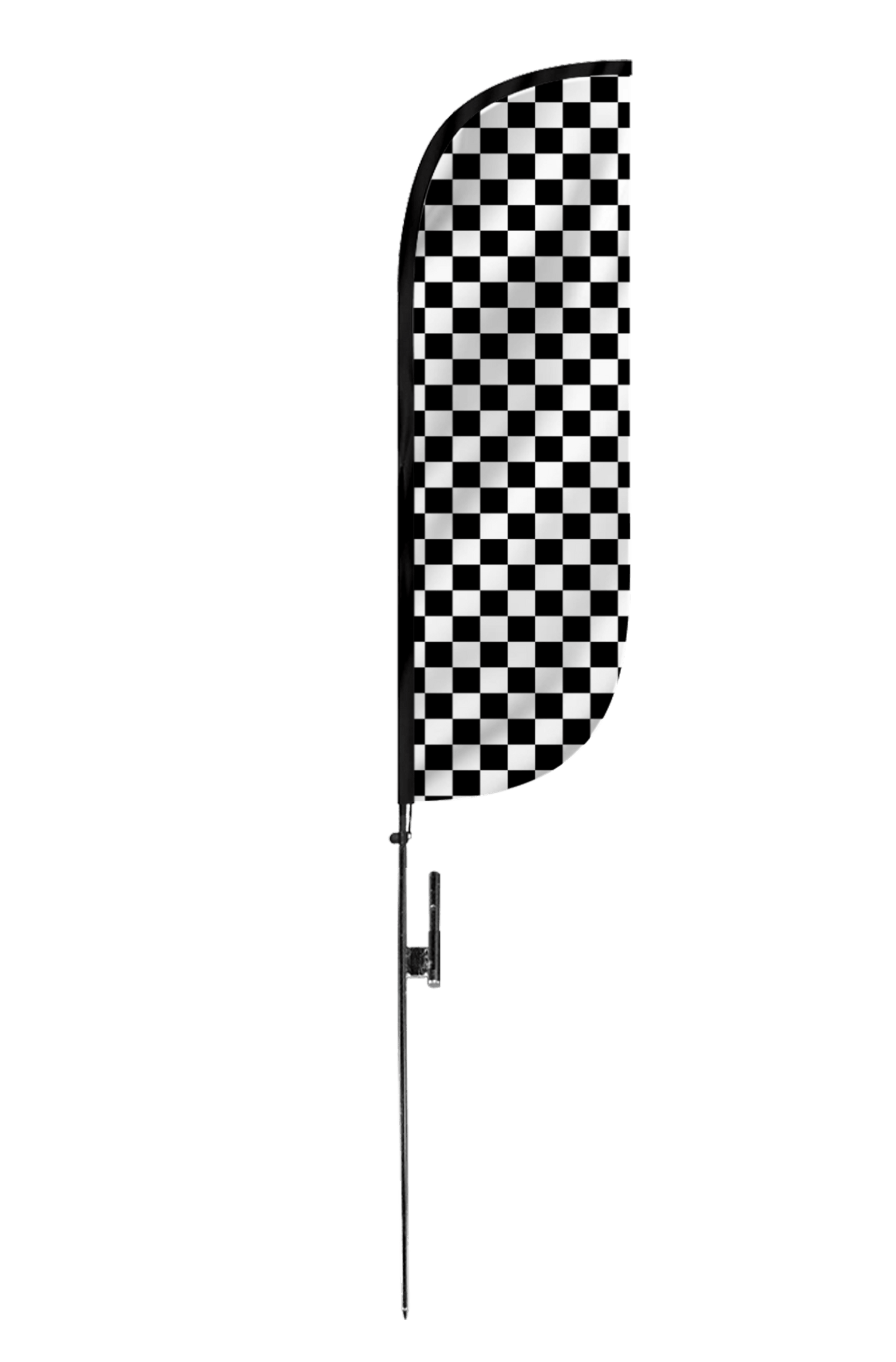 Checkered Color Feather Flag 