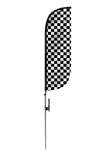 Checkered Color Feather Flag 