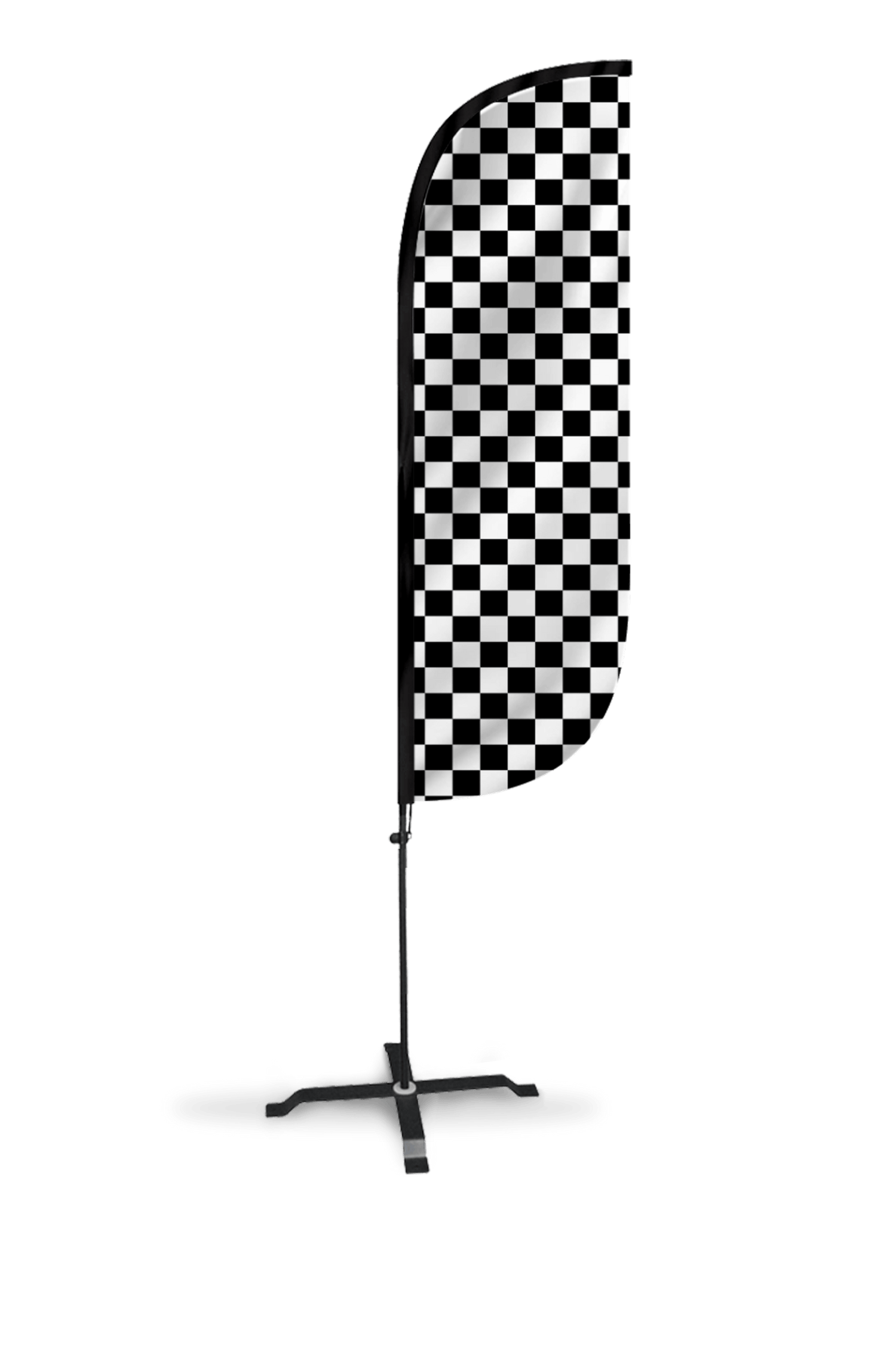 Checkered Color Feather Flag 