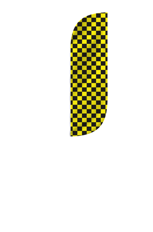 Checkered Color Feather Flag 