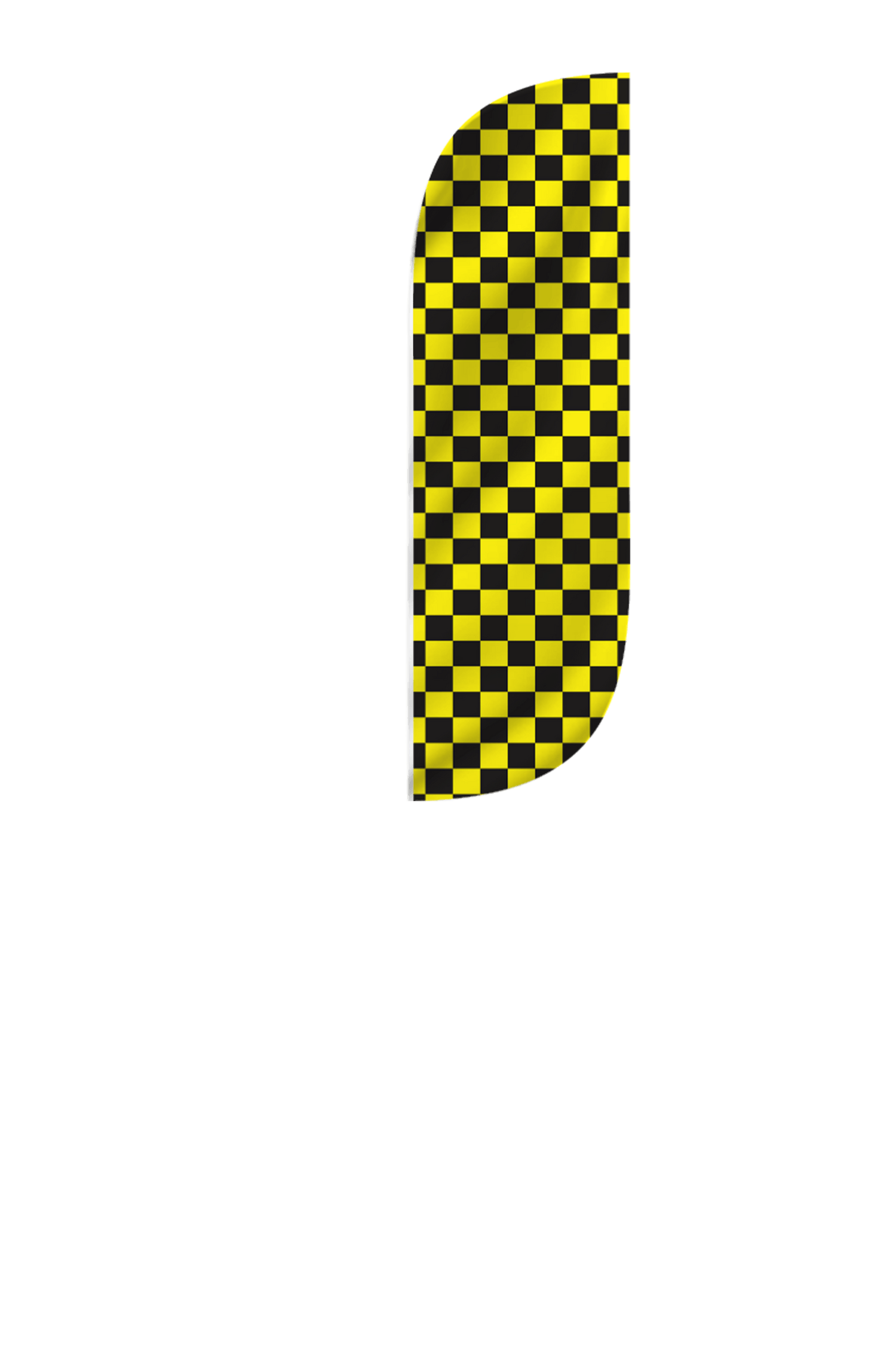 Checkered Color Feather Flag 