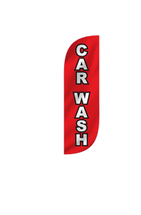 Car Wash Feather Flag 