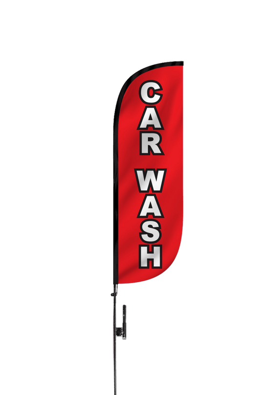 Car Wash Feather Flag 