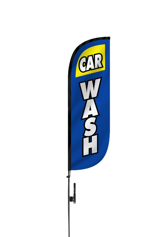 Car Wash Feather Flag 