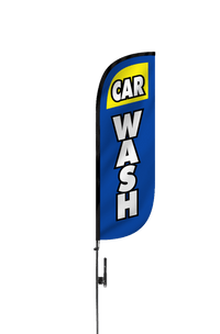 Car Wash Feather Flag 