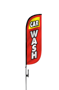 Car Wash Feather Flag 