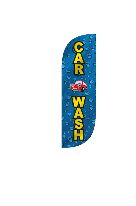 Car Wash Feather Flag 