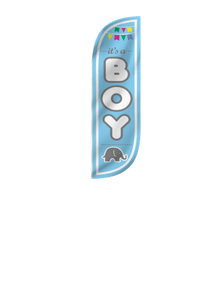 It's A Boy Feather Flag - 5ft 