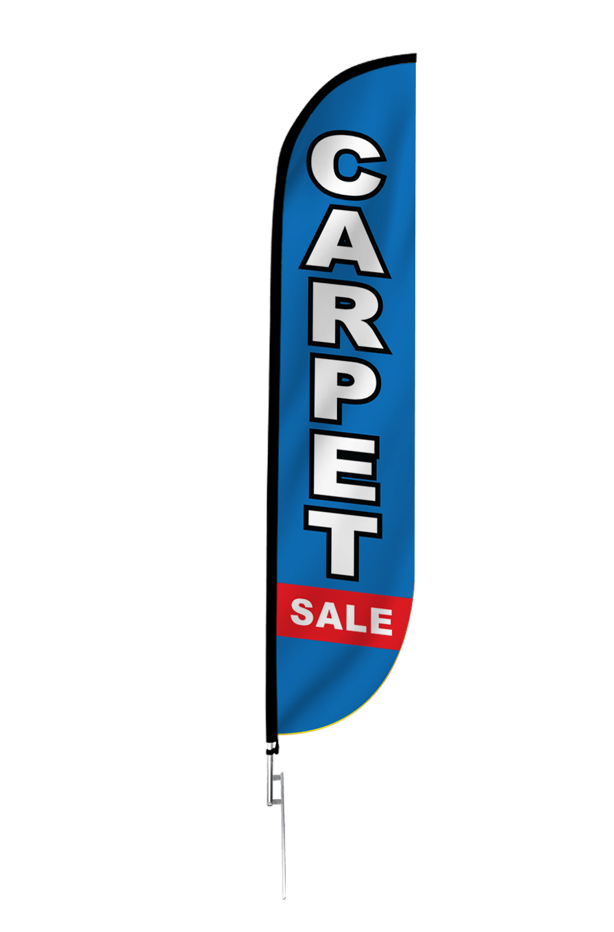 Carpet Sale Feather Flag Blue & Red 