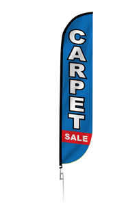 Carpet Sale Feather Flag Blue & Red 