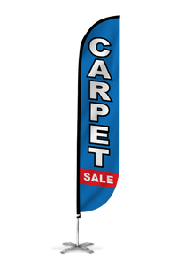 Carpet Sale Feather Flag Blue & Red 