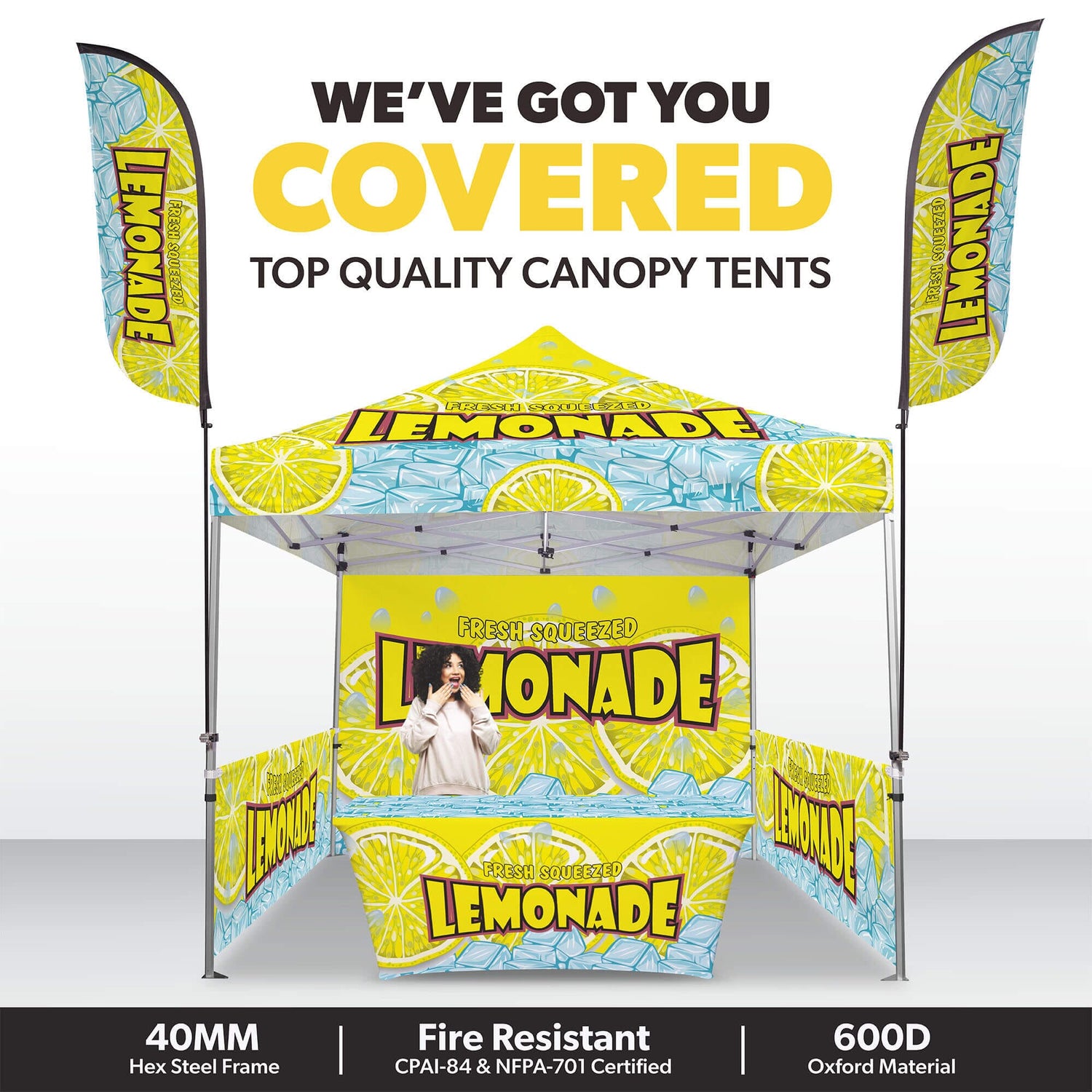 Custom Canopy Tent Experience Gold Package 