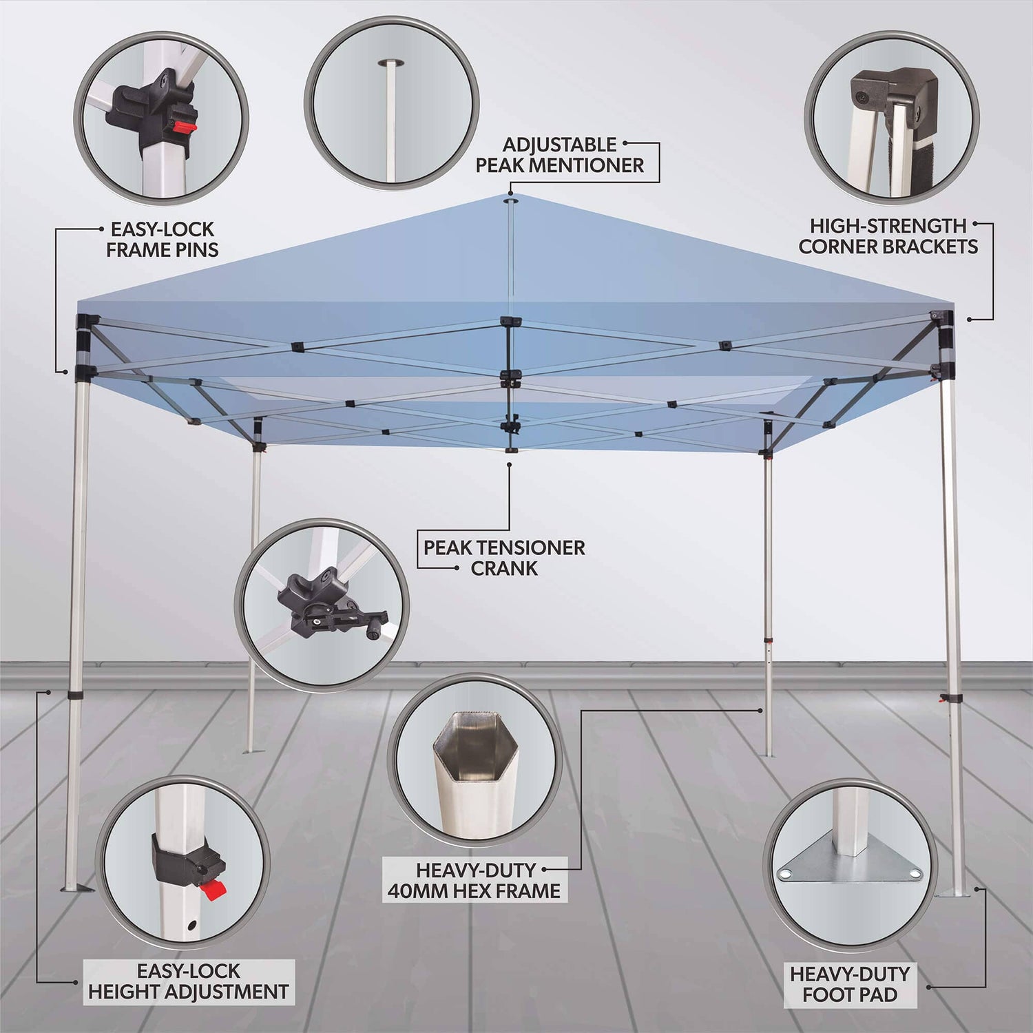 Custom Food Concession Canopy Tent Package 