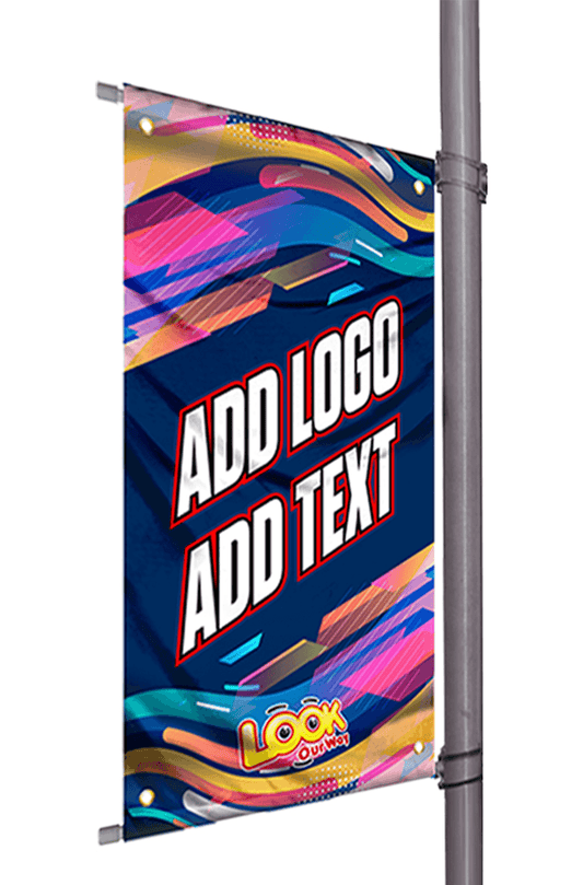 Custom Light Pole Banner 