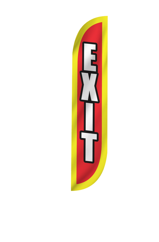 Exit Feather Flag 