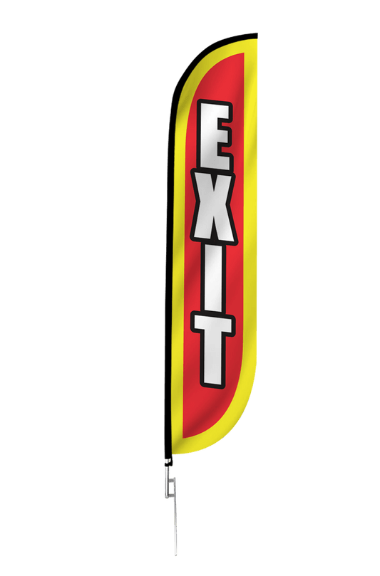 Exit Feather Flag 