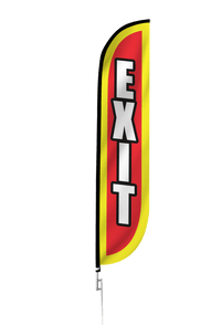 Exit Feather Flag 