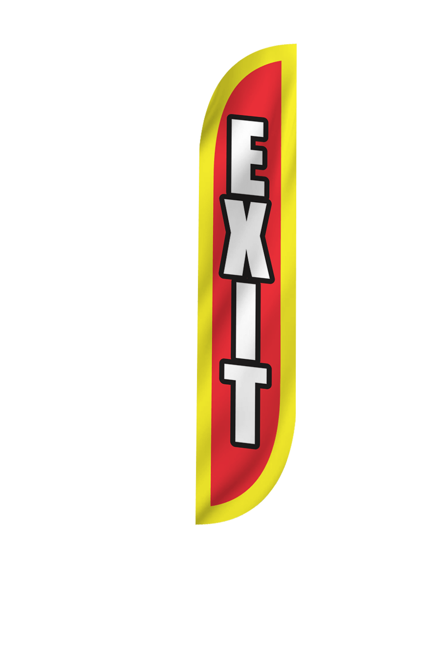 Exit Feather Flag 