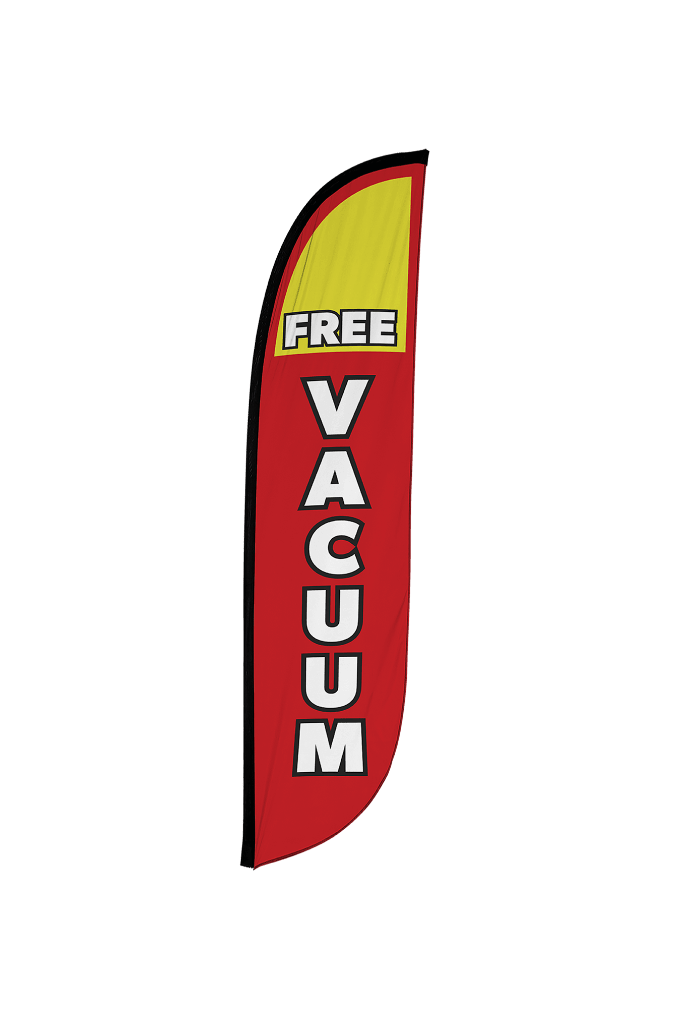 Free Vacuum Feather Flag Red 