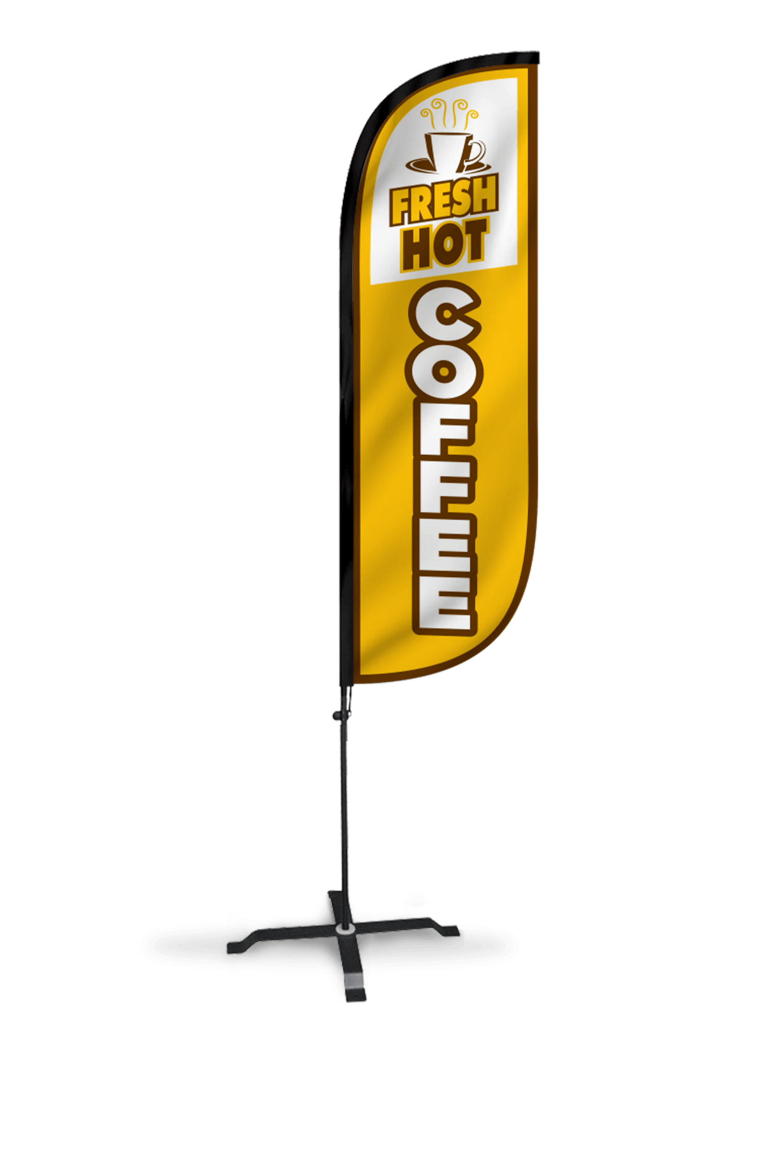 Fresh Hot Coffee Feather Flag 10M5000053