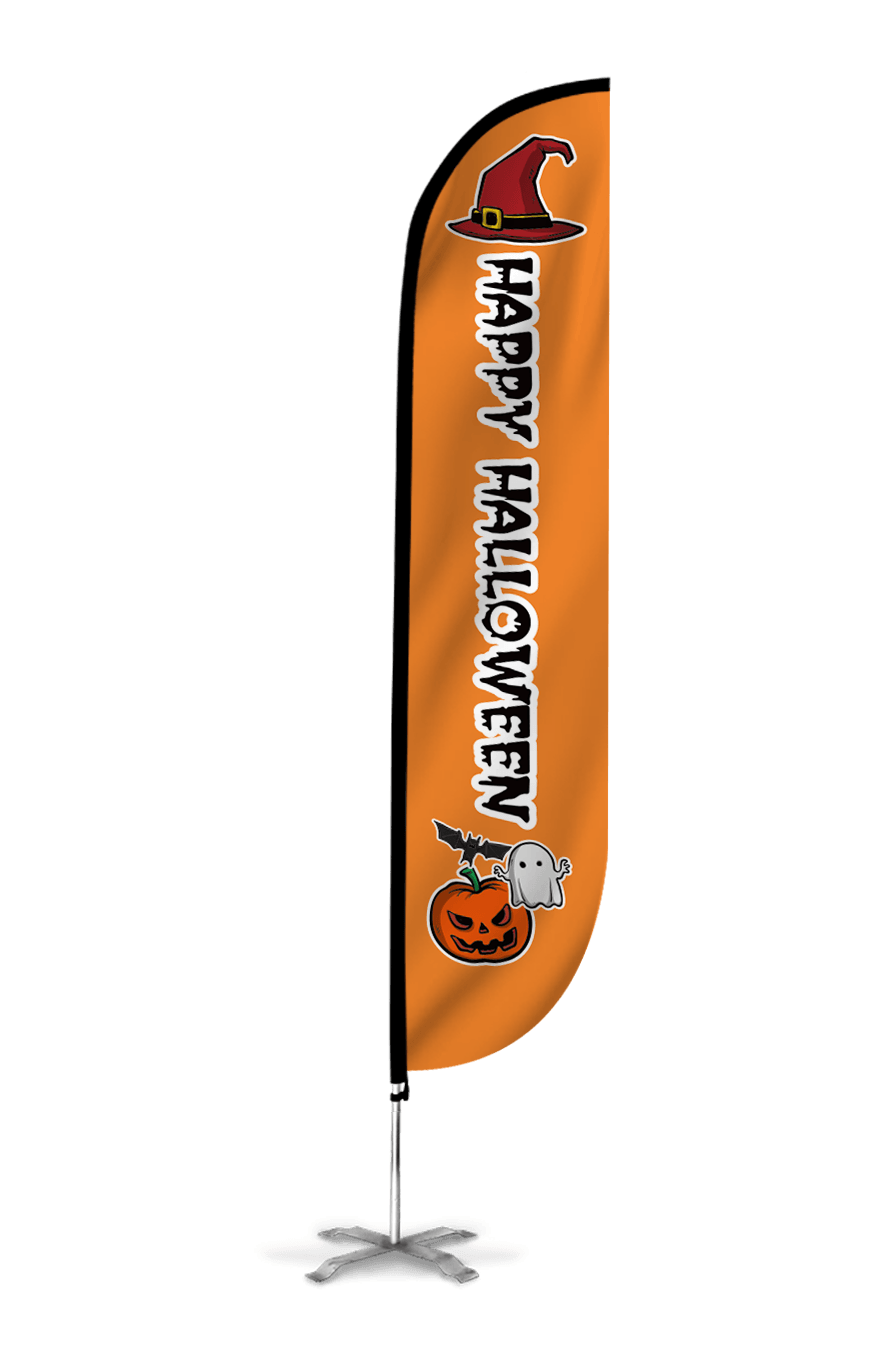 Happy Halloween Feather Flag 