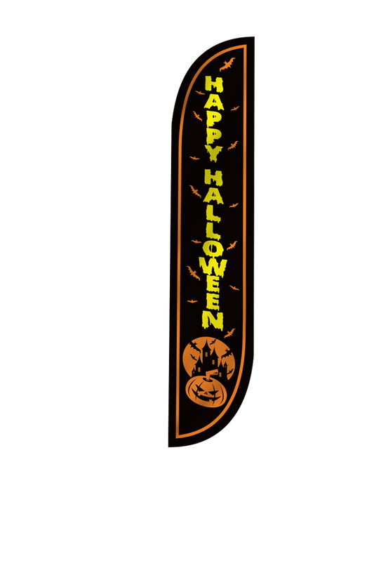 Happy Halloween Feather Flag 