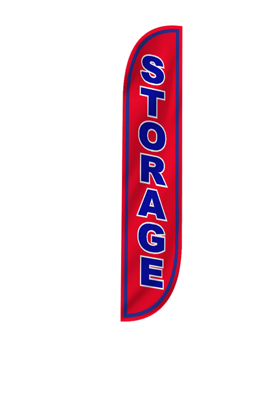 Storage Feather Flag Red 