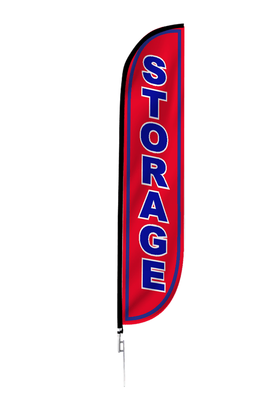 Storage Feather Flag Red 