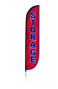 Storage Feather Flag Red 