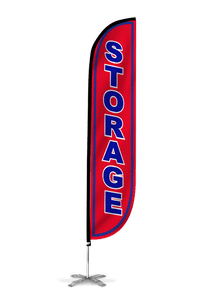 Storage Feather Flag Red 