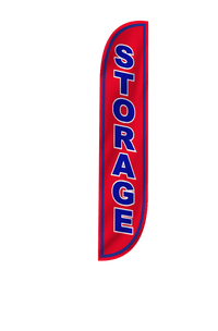 Storage Feather Flag Red 